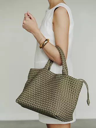 MARREA | Borsa - Tote Bag ALWAYS ON THE RUN Medium | olive